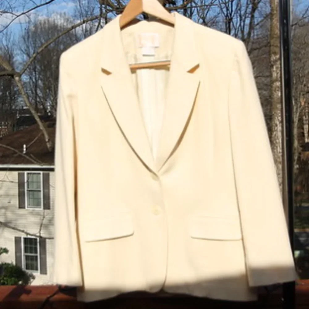Vintage Pendleton Cream Blazer - Picture 2 of 7